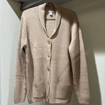 L.L.Bean 메리노울 가디건 M 베이지