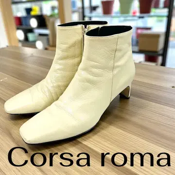 Corsa roma 9 네이비 아이보리 숏부츠