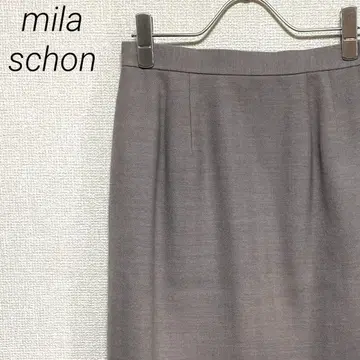 mila schon 미디 스커트 타이트 모100% 백 슬릿 빅