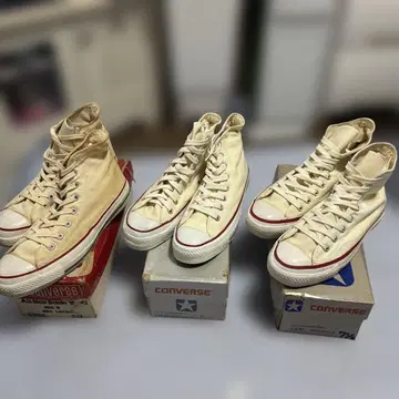 80s 컨버스 올스타 하이 3족 세트