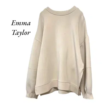 Emma Taylor 종이상자 사이드 지퍼 풀오버 라이트 베이지