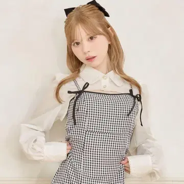apre jour SET 착용 가능 롱 슬리브 볼레로 블라우스