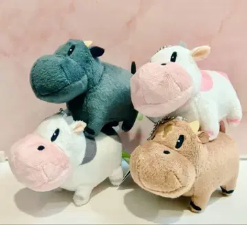 목장 이야기 소와 사이좋은 봉제 인형 전 4종 마스코트