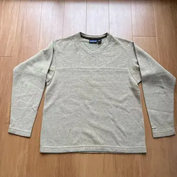 patagonia V넥 상의 M 베이지