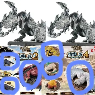 몬헌 알슈벨드 피규어 2체 몬헌 포획대 6체