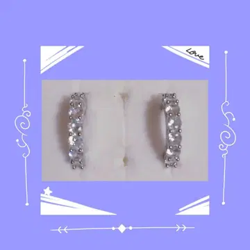 금일 한정 SALE *. 플라티나 코팅 모이사나이트 후프 귀걸이 *.