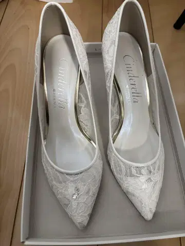 DIANA 신데렐라 웨딩 레이스 튤 펌프스 24cm