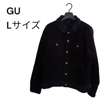 GU 지유 보아 자켓 블랙 L 사이즈