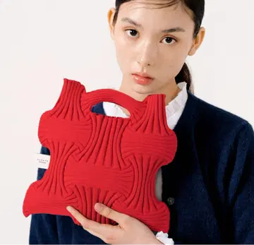 플리츠 마마 PLEATS MAMA 뉴보우 백 레드