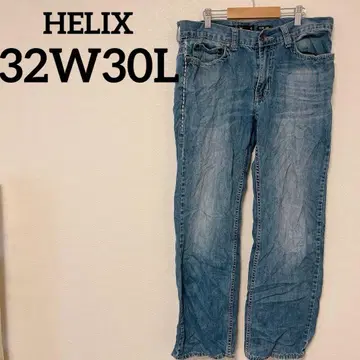 HELIX [ 32W 30L ] 스트레이트 데님 청바지