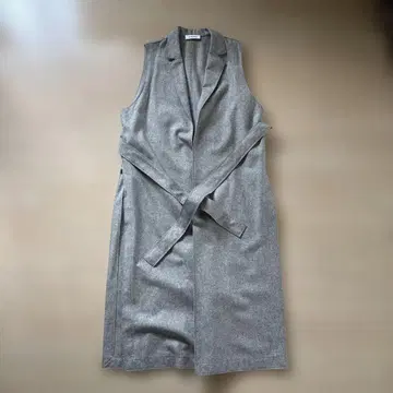 SACRA 그레이 슬리브리스 롱 베스트