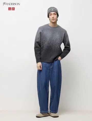 UNIQLO and JW ANDERSON 와이드 핏 청바지 W31