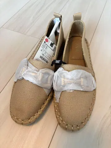 ZARA 비쥬 에스파드리유 23.5 베이지 36
