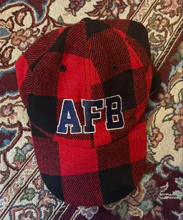AFB 빨검 체크 캡