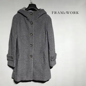 프레임워크 Framework 다크 그레이 코트 후드