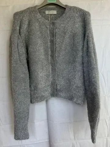 택 포함 새상품 아쿠타 샤기 니트 가디건 사이즈 F