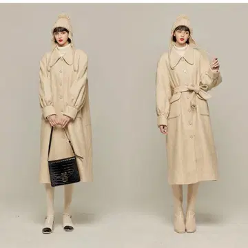 대폭 할인 중! Tnewties 롱 코트 아이보리 XS