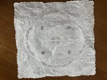 스와토우 손수건 자수 28x28