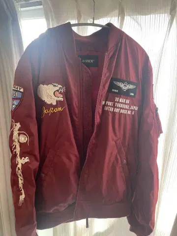AVIREX 밀리터리 자켓 U.S.S. MIDWAY CV-41
