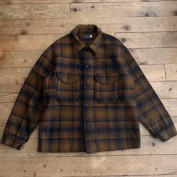 1950s PENDLETON 옴브레 체크 울 자켓 L