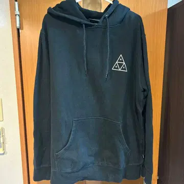 HUF 블랙 후드티 L 사이즈