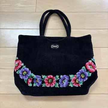 [새상품급] FEILER 슈니르 직조 핸드백 포피 꽃무늬