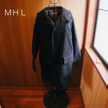 MARGARET HOWELL L 사이즈 다크 그레이 롱 코트