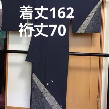 짧은 시간 사용 작은 손 자수 호몬기 다크 네이비 총장 162 화장 70