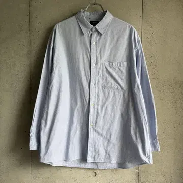 BEAMS HEART L/S stripe BIG shirt
