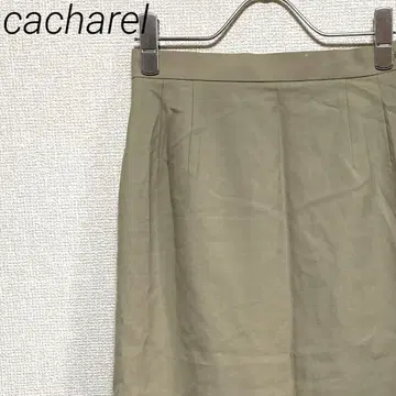 cacharel 롱 스커트 타이트 모 100% 심플 안감 부착 레트로