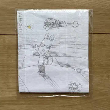 야나세 타카시 선생님 추모회 손수건 야나세 토끼 호빵맨