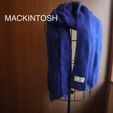 MACKINTOSH 니트 머플러 파랑