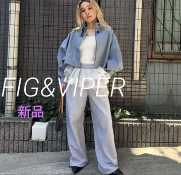 새상품 FIG&VIPER  프릴 라인 스웨트 팬츠