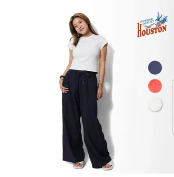 HOUSTON 자수 이지 팬츠