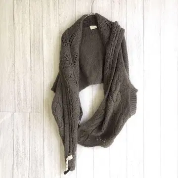 이치 숏 기장 니트 볼레로 가디건 굵은 짜임 알파카 혼방