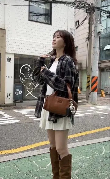 [ 완판템 ] Mila Owen 체크 플란넬 셔츠