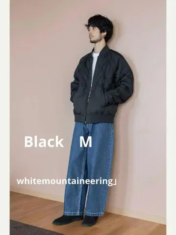 리사이클 하이브리드 다운 자켓 블랙 M 화이트 마운티니어링