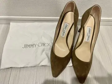 [ 새상품급 ] JIMMY CHOO 올리브 그린 하이힐 37 하프