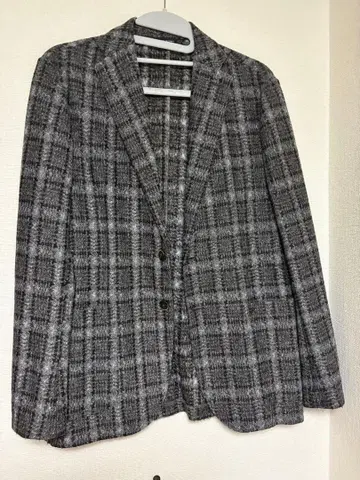 BARNEYS NEW YORK 체크 무늬 테일러드 자켓