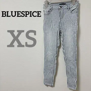 BLUESPICE [ XS ] 스키니 스트라이프 청바지 스키니 팬츠