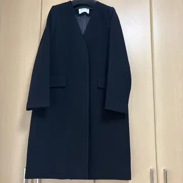 UNITED ARROWS 블랙 롱 코트