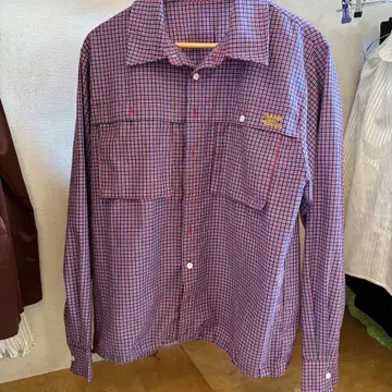 COMMON QUILL PRODUCTS 체크 무늬 긴팔 셔츠