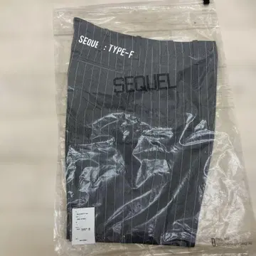 SEQUEL TYPE-F 그레이 스트라이프 L
