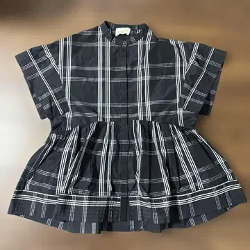 유나이티드 애로우즈 페플럼 타프타 블라우스