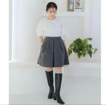 고베 레터스 페이크 울 큐롯