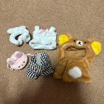 옷 갈아입는 리락쿠마 봉제 인형용 의상 세트