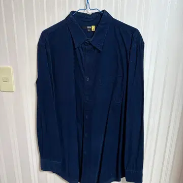 UNIQLO 코듀로이 셔츠 XL 네이비 MENS