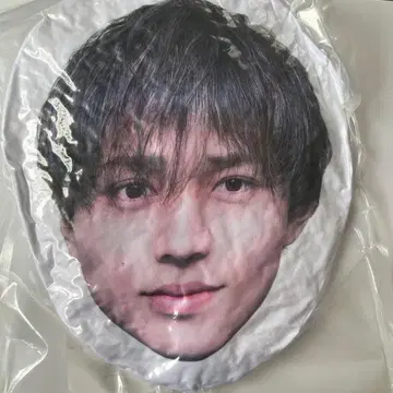 얼굴 프린트 쿠션 나가세 렌 킹프리 새상품