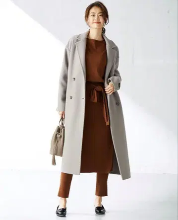 쿠미쿄쿠 체스터 롱 코트