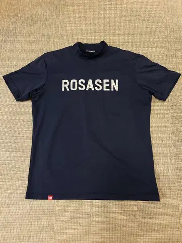 ROSASEN 골프 모크넥 셔츠 (네이비) LL